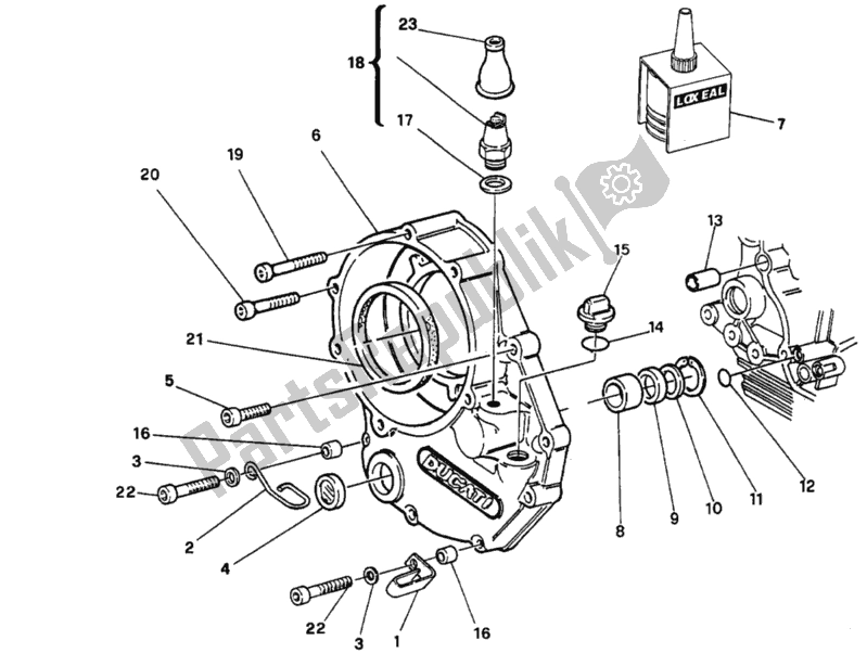 Toutes les pièces pour le Couvercle D'embrayage Fmm <001274 du Ducati Supersport 750 SS 1997